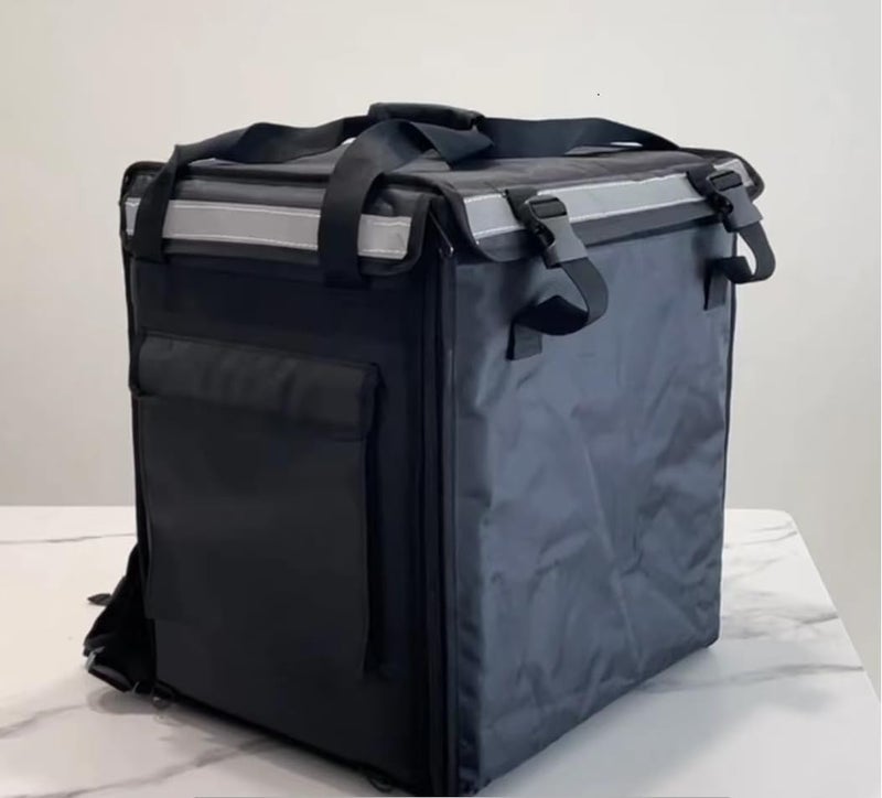 Packir PK-92V: Large Rigid Heavy Duty Food Delivery Box for Motorcycle, Insulated Pizza Delivery Bag for Bicycle/Scooter, Top Loading, 17" x 17" x 17", Collapsible, Waterproof - Image 2